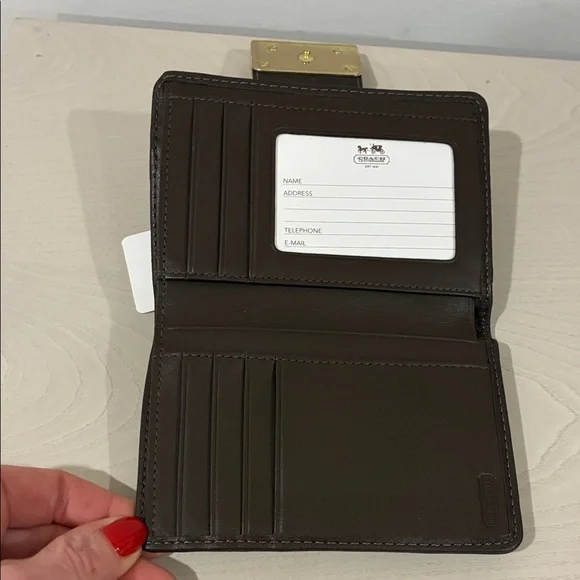 Coach Brown and Black Wallet - Picture 4 of 10